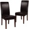 Flash Furniture Greenwich Series Brown Leather Parsons Chair, PK2 2-QY-A37-9061-BRNL-GG - alternate 5